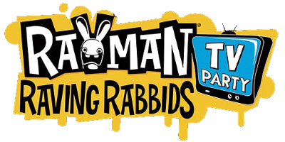 Rayman Raving Rabbids title screen for Nintendo DS